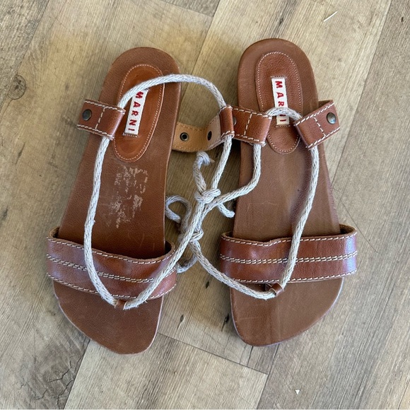 Marni Rope Slingback Sandals - Picture 2 of 5